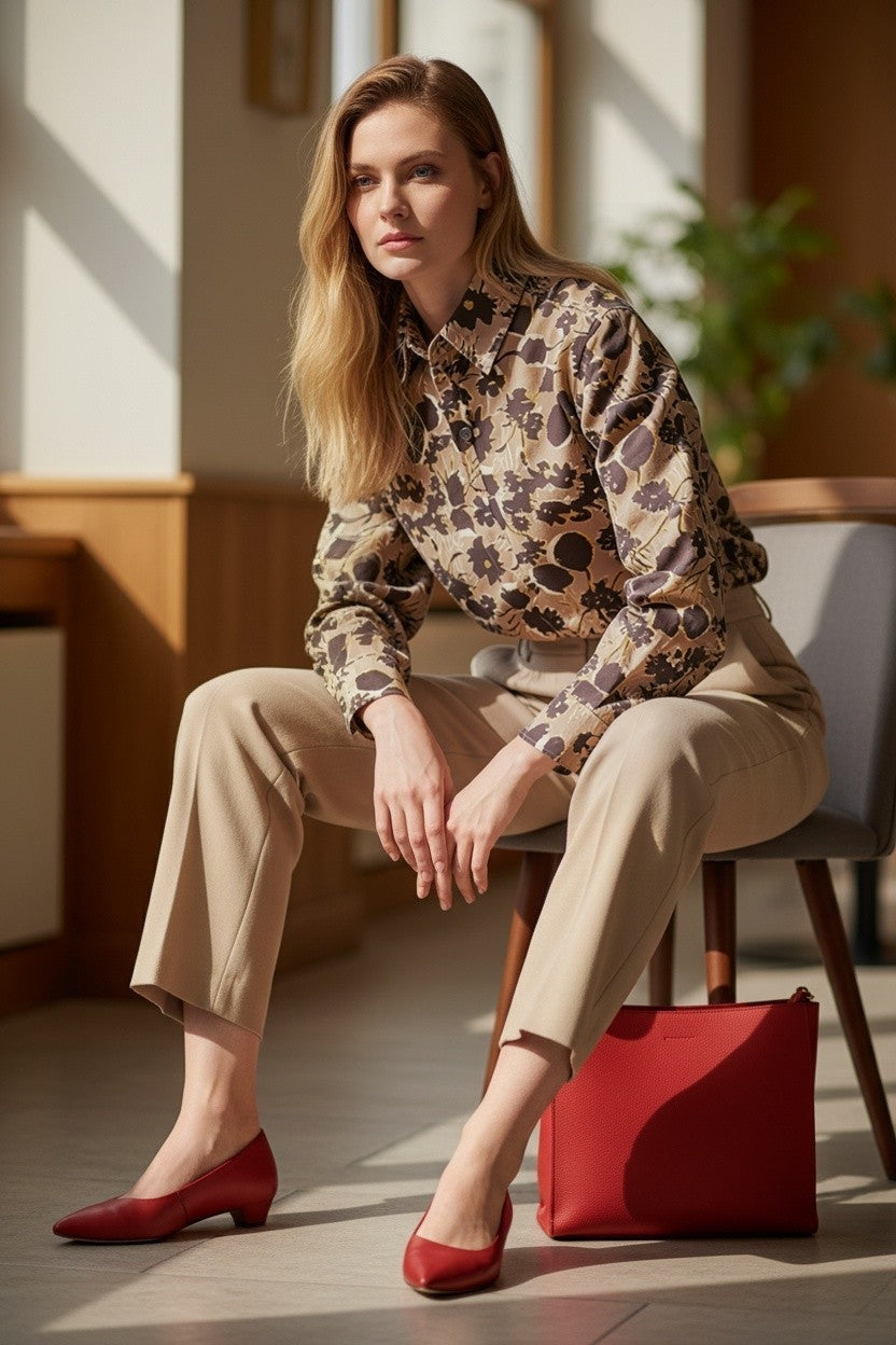 Marc O'Polo – SHIRT/BLOUSE LONG SLEEVE brown